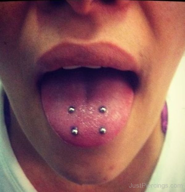 Surface Tongue piercing
