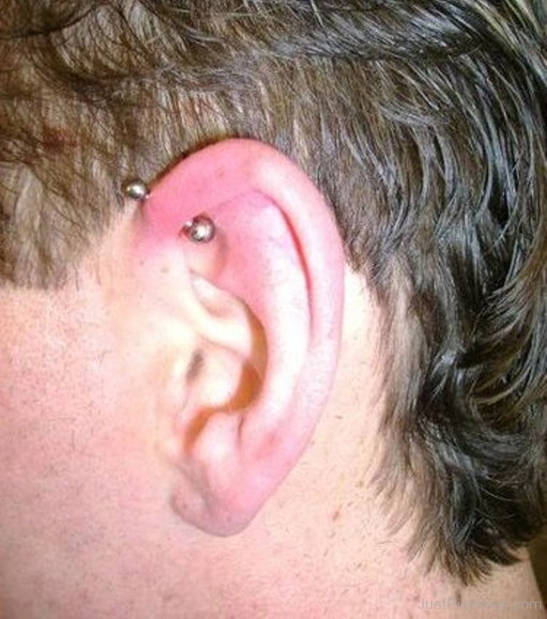 Anti Helix Piercing For Guys