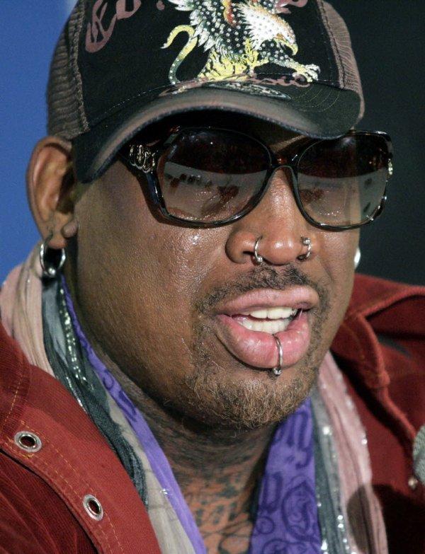 Dennis Rodman Multiple Piercing