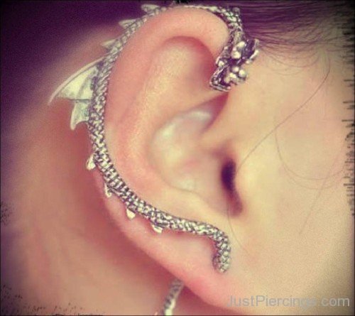 Ear Cuff Piercing Arete Falso Cartilago