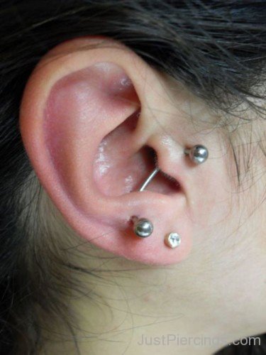 Lobe Piercing Silver