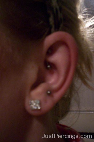 Silver Lobe Piercing