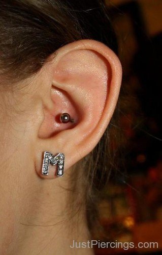 Alphabet Lobe Piercing