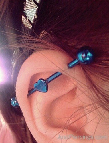 Industrial With Heart Piercing