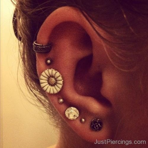 Lobe and Helix Piercing Picture