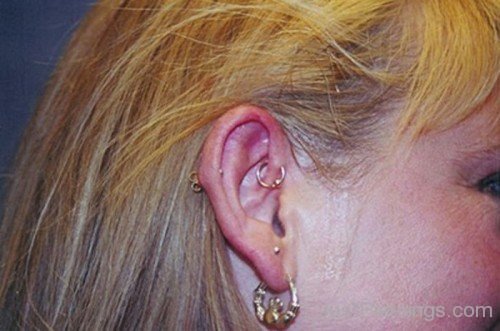 Anti Helix And Lobe Piercing