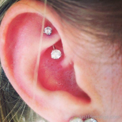 Diamond Rook Piercing