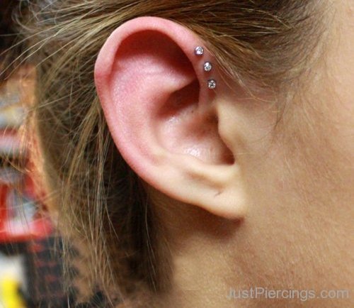 Girls Anti Helix Piercing