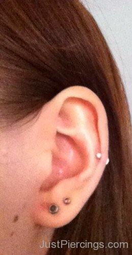 Helix And Lobe Piercing