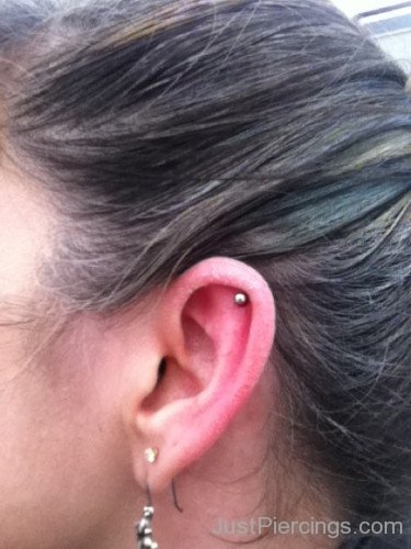 Helix And Lobe Piercing Photo