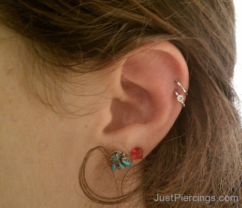 Helix And Lobe Piercing Picture