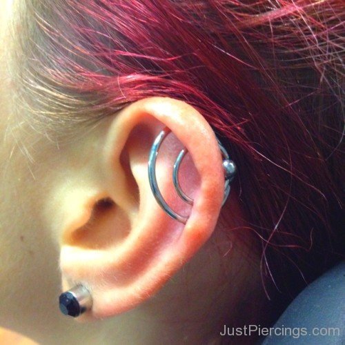 Helix And Lobe Piercing