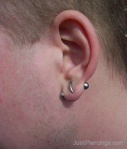 Helix And Lobe Piercing