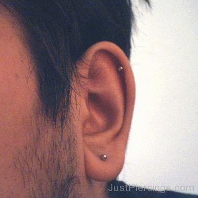 Helix And Lobe Piercing