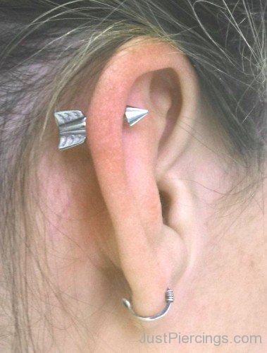 Lobe And Helix Piercing Image