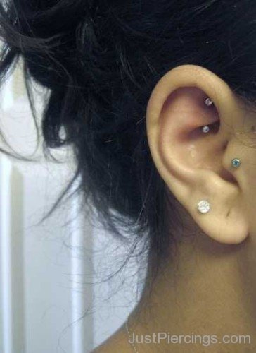 Rook Tragus And Anti Tragus Piercing