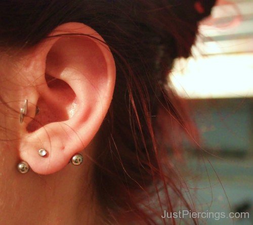 Tragus And Lobe Piercing Picture