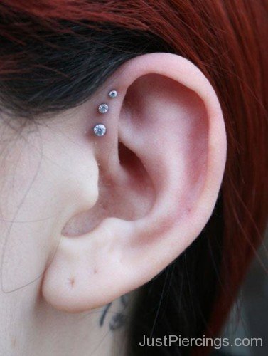 Triple Helix Piercing Picture