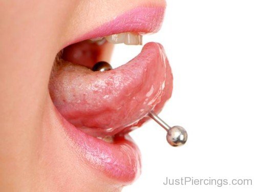 Stylish Tongue Piercing