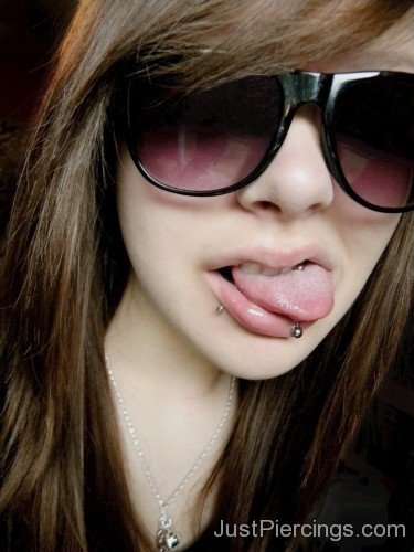 Stylish Tongue Piercing