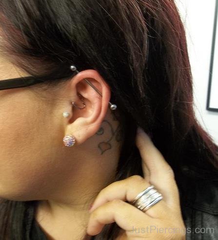 Scaffold Piercing For Girls