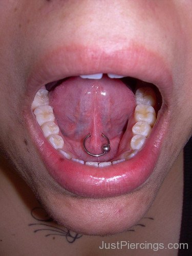 Tongue Web Piercing