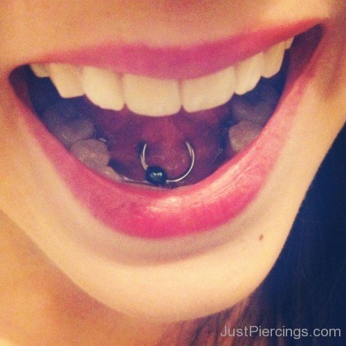 Tongue Web Piercing