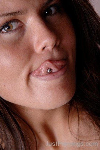 Vertical Tongue Piercing