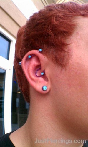 Scaffold And Lobe Piercing