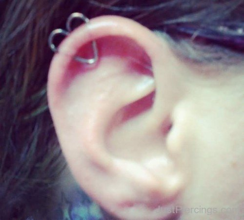 Cartilage Heart Orbital Piercing