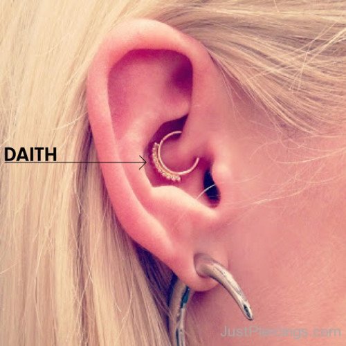 Daith And Lobe Piercings