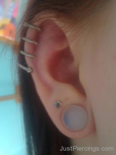 Helix And Lobe Piercing