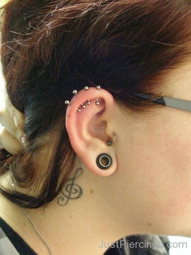 Helix And Lobe Piercings For Ladies