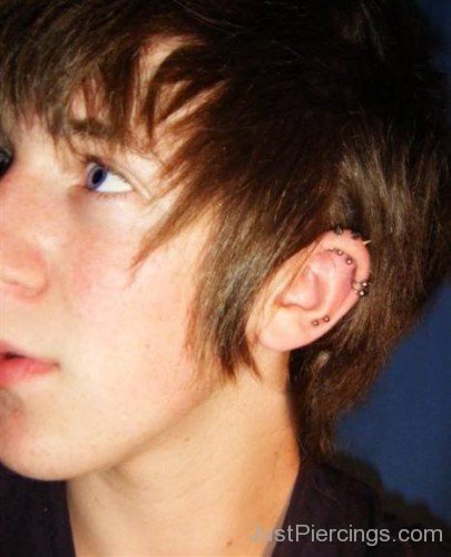 Helix Piercing For Men