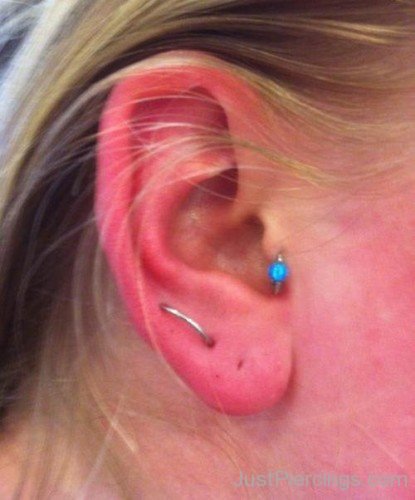 Lobe Piercing And Tragus Piercing