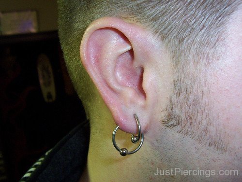 Lobe Piercing For Men