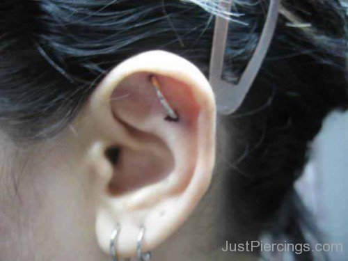 Orbital Piercing And Dual Lobe Piercing