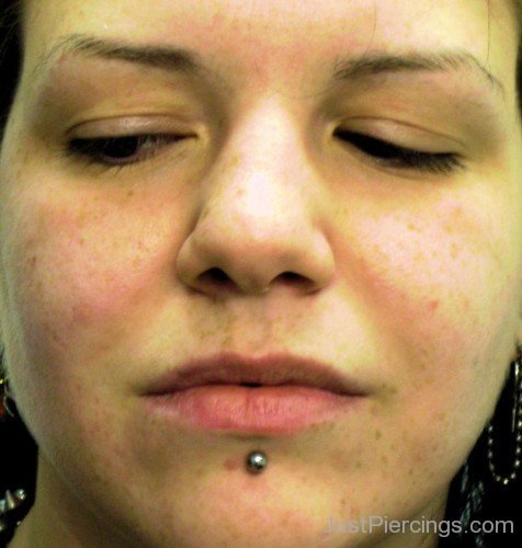 Sober Labret Piercing