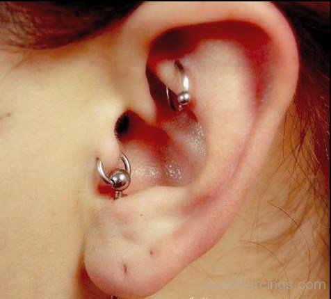 Tragus And Lobe Piercing