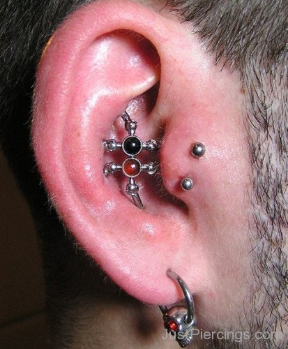 Tragus And Lobe Piercing