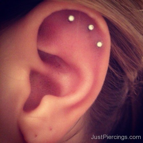 Triple Helix Piercings