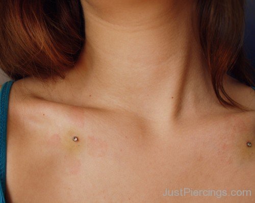 Clavicle Dermal Anchors Piercing-PN123