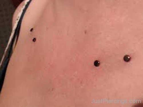 Clavicle Piercing Scars-PN123