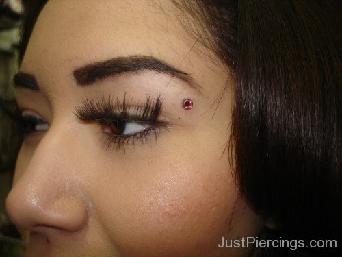 Dermal Eyebrow Piercing For Girls-JP123