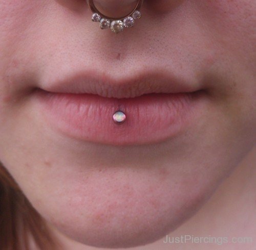 Labret And Septum Piercing Image-JP123