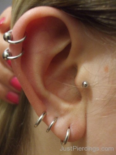 Piercings On Right Ear-JP123