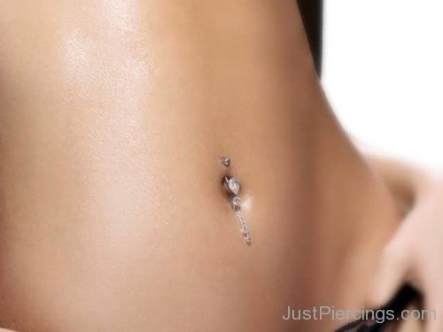 Belly Piercing With Heart Ring-JP12329