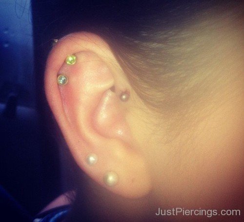 Helix, Anti Helix & Lobe Piercing-JP12346