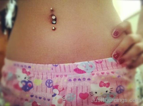 Vertical Belly Piercing-JP12394