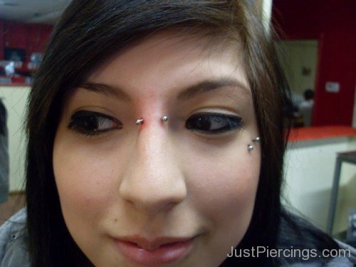 Catherine Piercing On Eyebrow